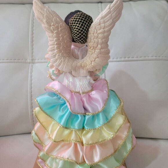 Precious Moments Angel  Of The South Doll Collectible with Rainbow Dress & Gold - Picture 5 of 15